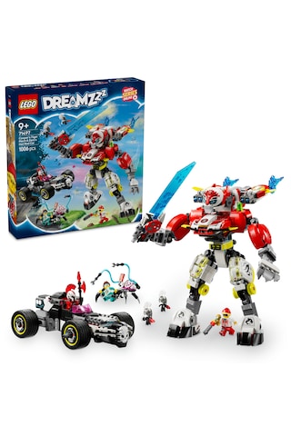 LEGO® DREAMZzz™ Cooper’ın Kaplan Robotu ve Zero’nun Hot Rod Arabası 71497 - 9 Yaş ve Üzeri Çocuklar için Oyuncak Araç Yapım Seti (1006P)