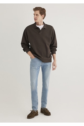 Mavi - James Classic Denim Puslu Açık Mavi Jean Pantolon 0042486407 Mavi