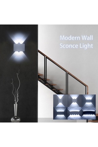 Tenfowee Modern Led Duvar Aydınlatması: Yatak Odası, Balkon, Koridor Ve Merdivenler İçin Şık Ve Güvenli Aydınlatma Çözümü Sıcak Beyaz