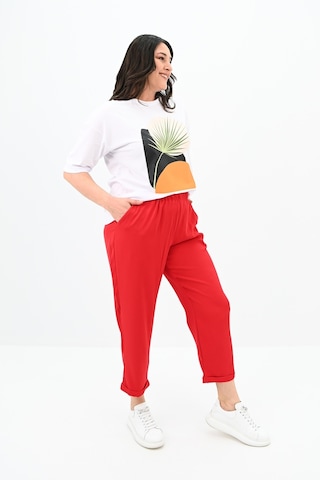 Kadın Büyük Beden Baskı Detaylı T-shirt Takım 8105-24 001
