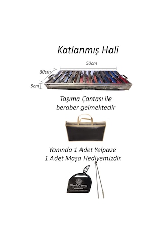 Krom Katlanır Mangal Büyük Boy Çok Renkli
