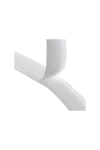 Beyaz Cırt Cırtlı Bant 2 Çift Taraflı Amerikan Fermuarı 2 Cm