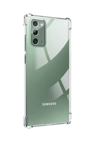 Samsung Galaxy Uyumlu Note 20 Shock Absorbing Darbe Emicili Şeffaf Silikon Kılıf
