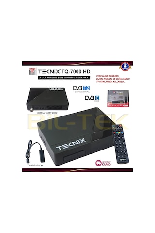 Teknoline Tq 7000 Hd Dvb T & Dvb C Hd Karasal Ve Kablo Tv Alıcısı