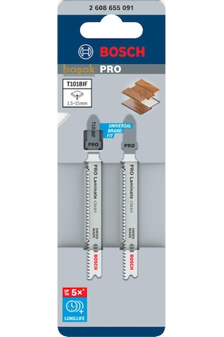 Bosch Pro T101 Bıf 2'li Ahşap Parke Kesimi Dekupaj Ucu 2608655091