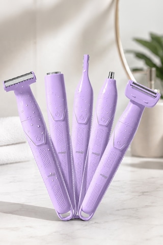 Mioji K88 Şarj Edilebilir 5 İn1 Epilatör Mor