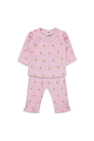 Civil Baby Dondurma Empirme 6-18 Ay Pijama Takımı - Pembe Açık Pembe