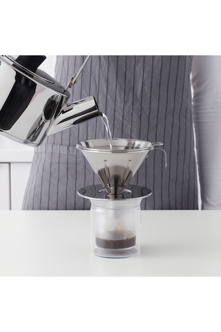 Filtre Kahve Seti, Paslanmaz Çelik, 3 Parça 500ml