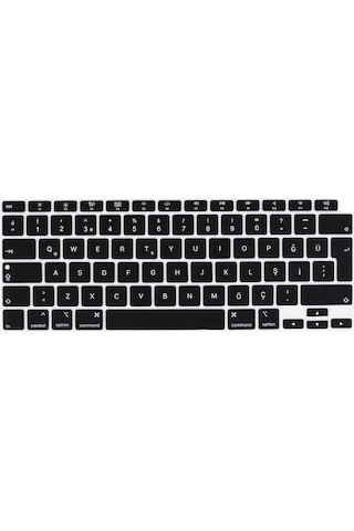 Apple Uyumlu MacBook Air 13.3' 2020 A2337 Q Klavye Koruyucu Silikon Ped 001