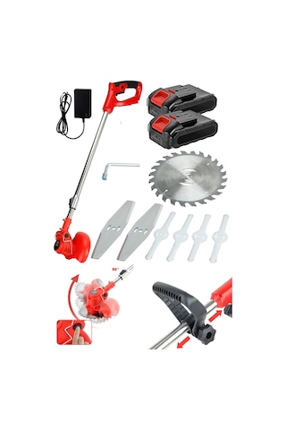 Staxx RDX2100 Çift Akülü Teleskopik Kol Şarjlı Ot Biçme Tırpanı