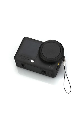 Knmaster Silikon Lens Koruyucu Kapak Djı Osmo Action 6 Uyumlu Siyah