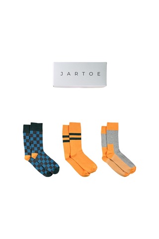 Erkek Barris 3'lü Soket Çorap Renkli