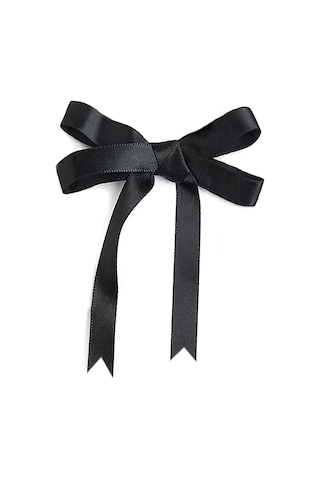 10 Adet Siyah Saten Fiyonk Süsleme Küçük Kurdele Seti
