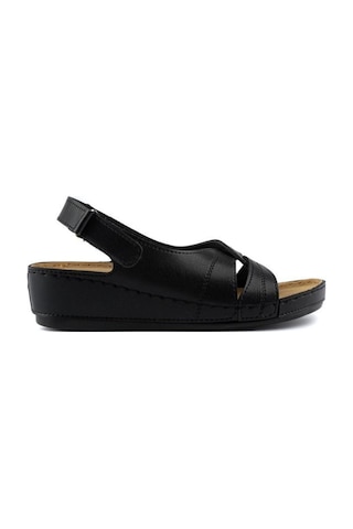 Roy Jones 1817 Siyah Comfort Casual Anatomik Rahat Kalıp Sandalet Siyah