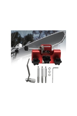 Suntek Zincirli Testere Bileme Jig Alet Seti Uzunluğu Kırmızı