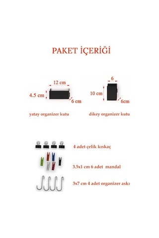 Catchme Tel Pano, Metal Pano,Fotoğraf Askısı,Notluk Aksesuar Seti