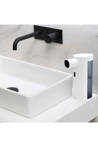 Homyl Otomatik Temizleme Sabun Makinesi Sıvı Sabunluk Duvara Beyaz Diğer