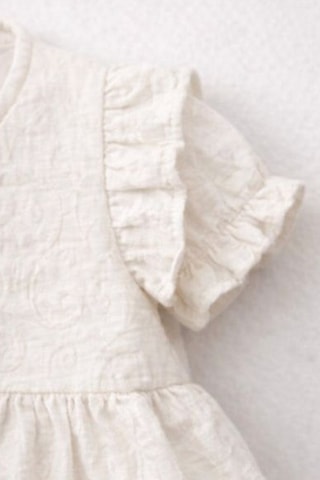 Baby Corner Fırfırlı Kız Bebek Elbise Bej