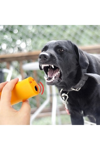 Kornası Eğitim Cihazı Ultrasonik Köpeksavar Köpek Kovucu Köpek Açık Bej - Bej