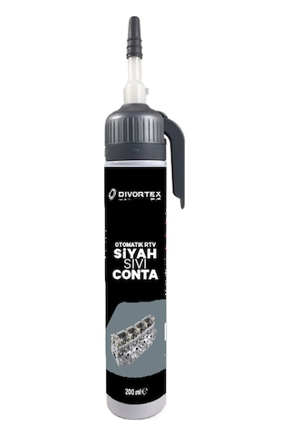 Divortex Rtv Siyah Sıvı Conta 200 Ml.
