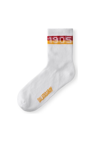 Gsstore Galatasaray Unisex Çorap U252282 Beyaz
