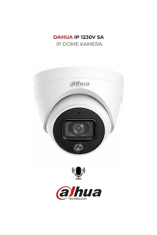 Ipc-hdw1230v-sa-0280b 2mp Dahili Mikrofonlu Ip Dome Kamera