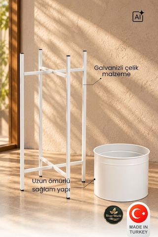 River World Çiçeklik Rengi Beyaz Saksılığı Tek