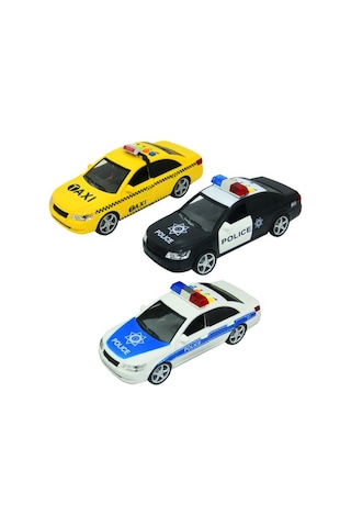 Nessiworld 1:16 Sesli Işıklı Polis Ve Taksi