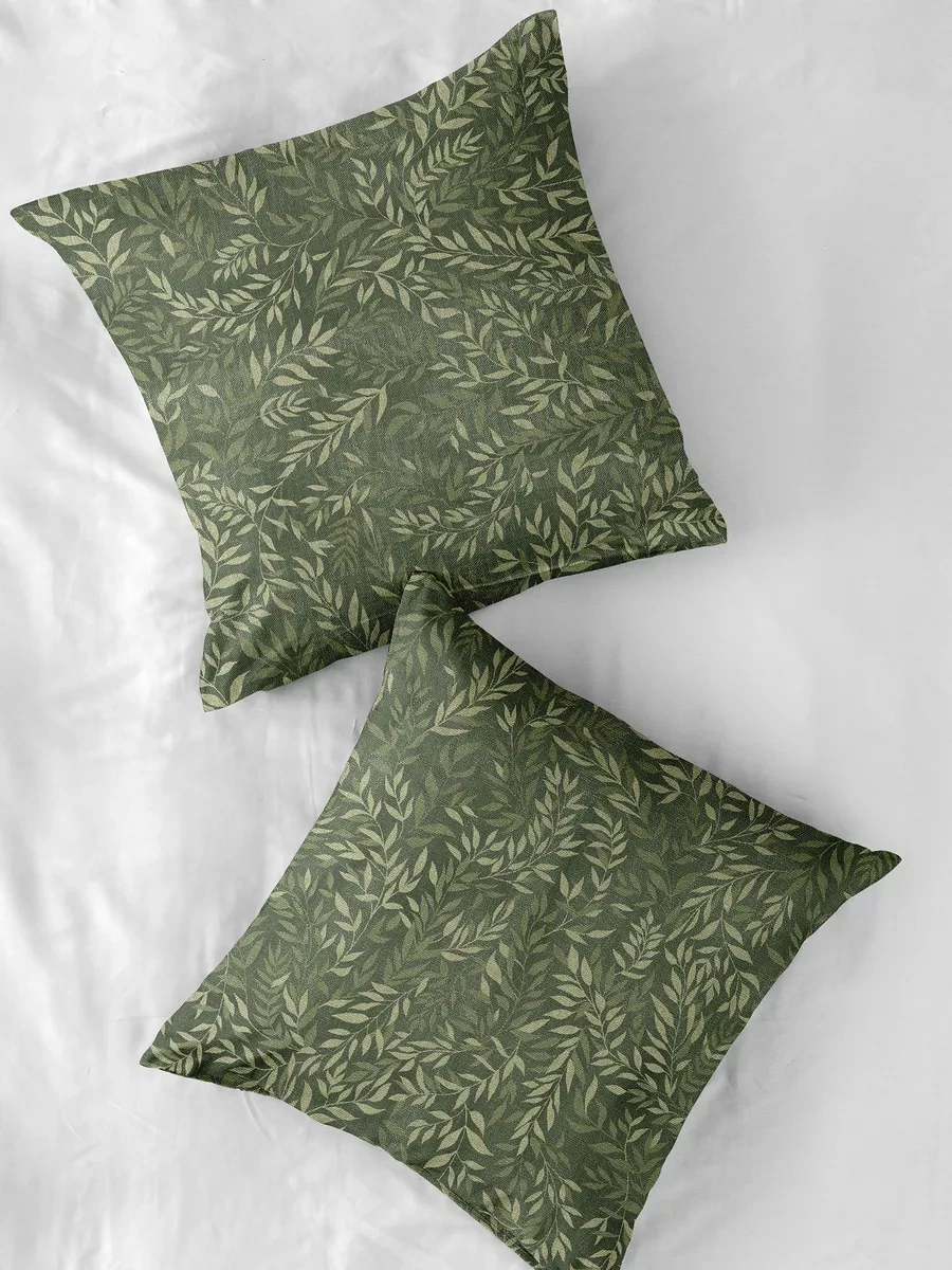 Mia Cara 70x70 Pamuklu Percale Yastık Kılıfı, 2'li Set 174043694 Yeşil