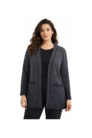 Uludağ Triko Kadın Anne Triko Hırka Bgl-st05065 Füme