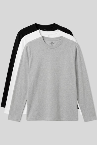 Tommy Life Standart Fit Basic O Yaka 3lü Paket Siyah-beyaz-gri Melanj Erkek T-shirt - 87997 Siyah-beyaz-g1 Melanj