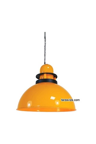 Tarzavize Trt46 Dekoratif Sarı Tekli Retro Modern Sarkıt Avize Sarı