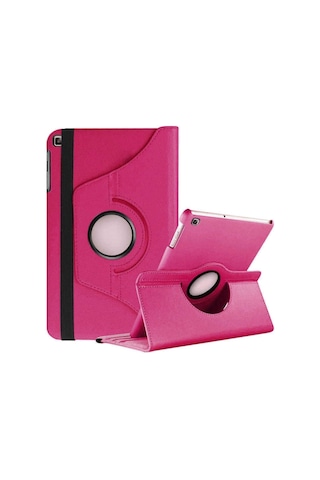 Lenova Tab M10 Fhd Plus X606f Model Uyumlu 360 Dönebilen Pembe Tablet Kılıfı Kapaklı Kılıf