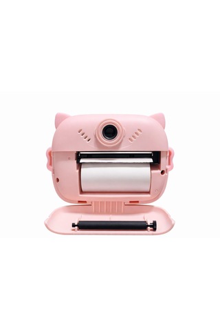 Cmr93 Çocuk Dijital Mini Kamera 1080p Hd 2.0 İnç Ekran Fotorğraf Video Oyun Müzik Usb Şarj Termal Resim Kağıt Baskılı Yazıcı Kamera Video Makinesi Print Kamera Pembe