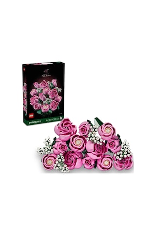 LEGO®  Botanicals Pembe Gül Buketi 10374 - Yetiskinler için 4 Bahar Çiçegi Içeren Dekoratif Çiçek Modeli Yapim Seti (789 Parça)
