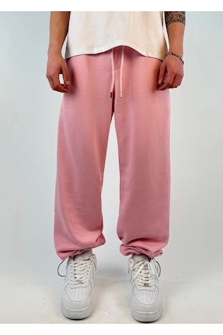 Zaee Yazlık Basic Ayarlanabilir Paça Baggy Eşofman Altı Pembe