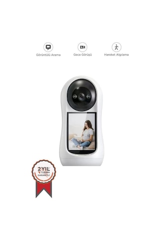 Torima Cmr17 Monitörlü Smart Ip Full Hd 360 Akıllı Güvenlik Kamerası Hareket Algılama Bebek Kamerası