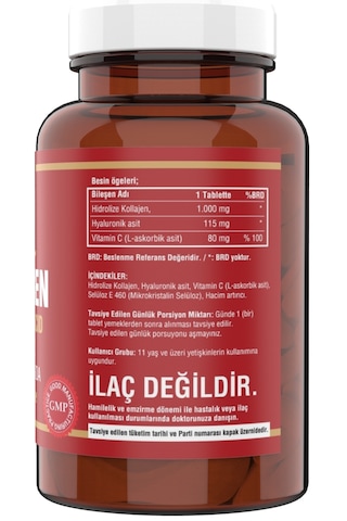 Ncs Hidrolize Collagen Hyaluronic Acid C Vitamini 2 Kutu180Tablet