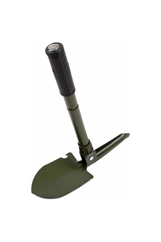 Mey İthalat Pusulalı Katlanabilen Portatif Çantalı Mini Kazma Kürek Seti