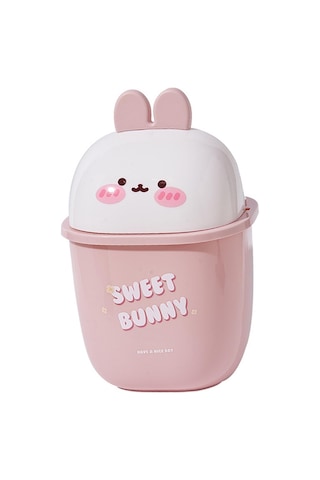 Homyl Sevimli Masaüstü Sepeti Vanity Ev Mutfak Için Beyaz Beyaz