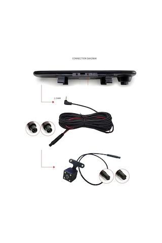 ARKA GÖRÜŞ KAMERASI 5M ARKA KAMERA SET. 5 Pinli Araç GERİ kamera