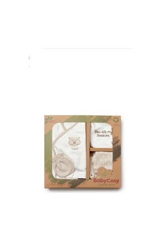 Babycosy Organik Hastane Çıkışı 5li Ekru - Vizon ekru