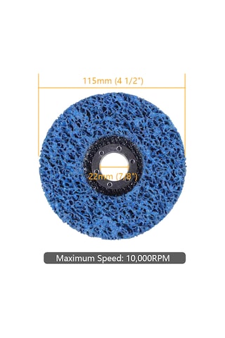 Samdoo 10.000 Rpm Elmas Cila Ve Temizleme Diski, 115mm Çap, 22mm İç Delik, Pas Ve Boya Çıkarma