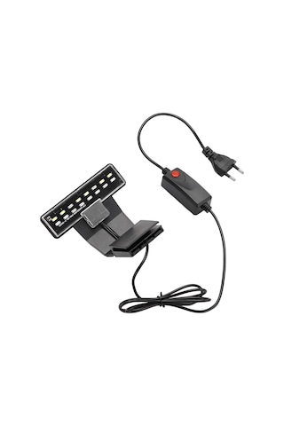 Padalink Nx3 Siyah Ultra İnce Led Akvaryum Işığı - Üç Renkli Işık, Yüksek Parlaklık, 10-45cm Akvaryumlar İçin, Avrupa Standartı 220v Soğuk Işık