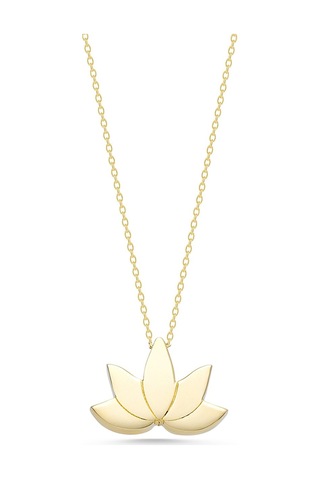 Sefa Gold 14 Ayar Altın Lotus Çiçeği Kolyesfkl245