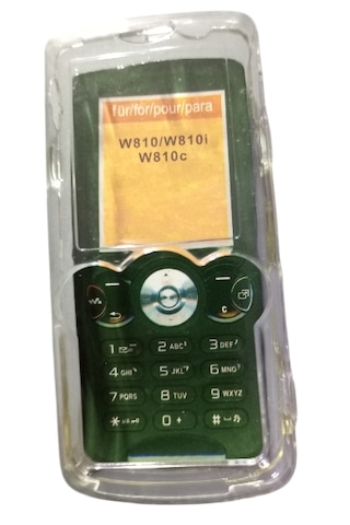 Sony Ericsson W810 İ C Uyumlu Telefon Koruyucu Şeffaf Mika Kapak -