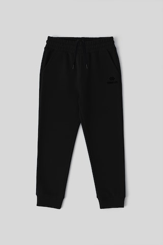 Tommylife Siyah Standart Fit Manşetli İnce Erkek Çocuk Eşofman Alt - 11062 SIYAH