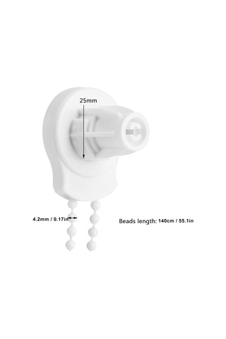 Tenfowee 25mm Tüp Jalet Perde Tamir Seti - Kelepçe, Braket Ve 140cm Pervane Zinciri İle Üç Yönlü Montaj Özelliği