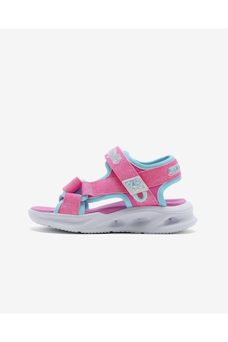 Skechers Sola Glow Sandal Büyük Kız Çocuk Pembe Işıklı Sandalet 303024l Hpaq Pembe