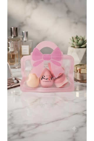 Roesia Rose Cosmetics Çantalı 8'li Sünger Seti